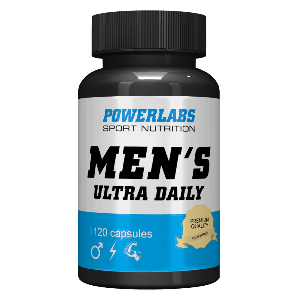 Витамины PowerLabs Витамины для мужчин MEN'S ULTRA DAILY 120 капсул
