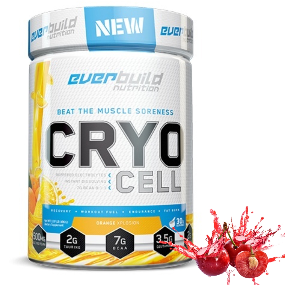 BCAA Ever build nutrition CRYO CELL 486 g Вишневый лайм