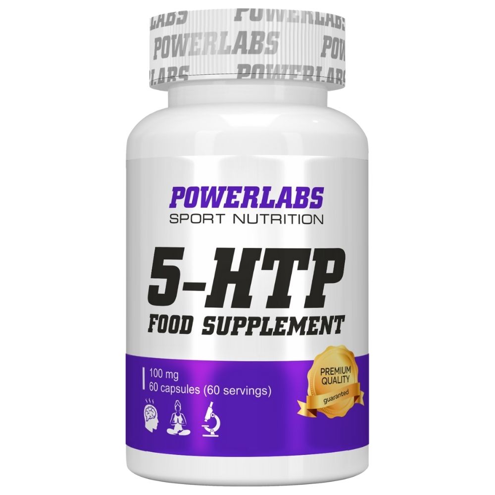  PowerLabs 5-HTP (5 гидрокситриптофан) 60 капсул