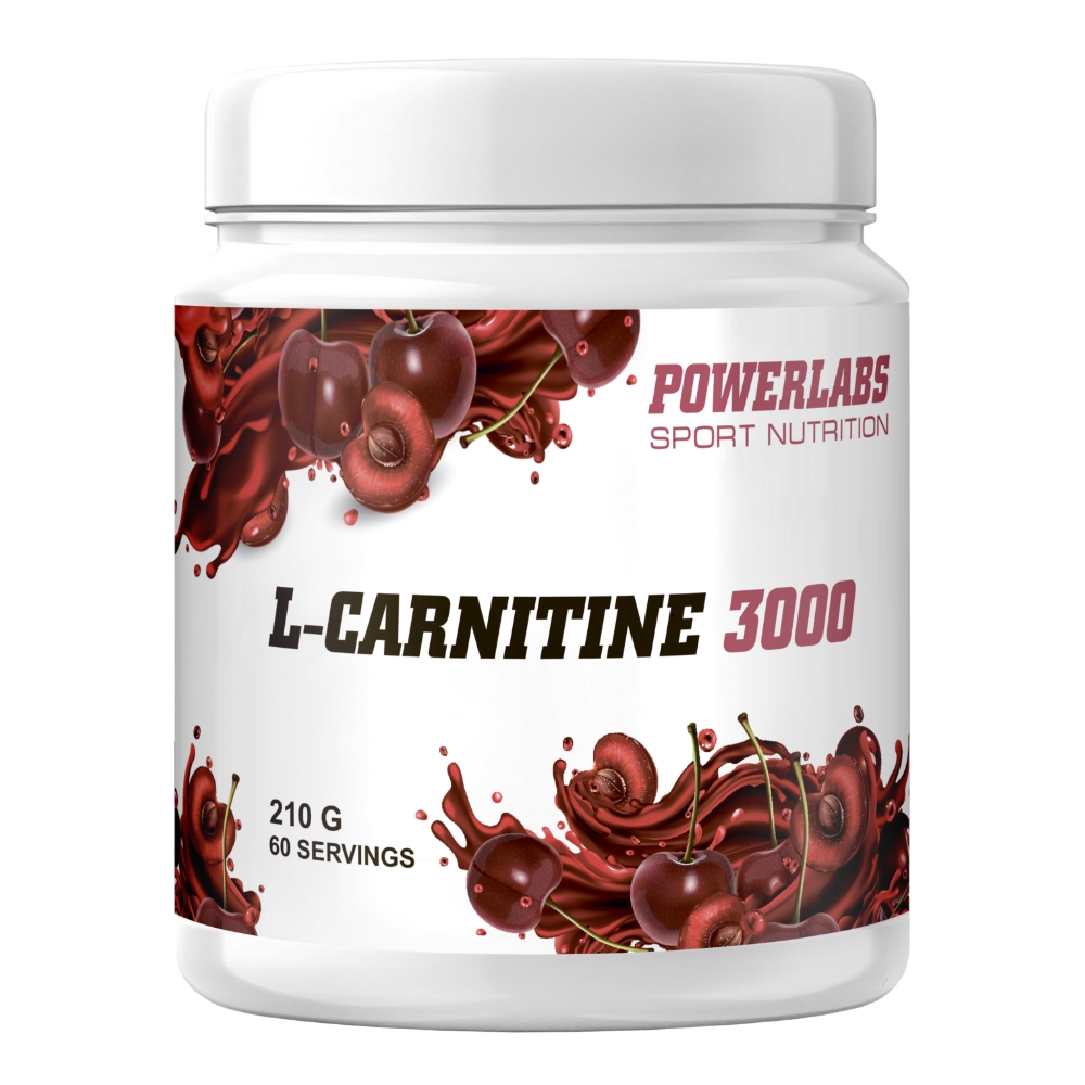 L-карнитин PowerLabs Л-карнитин (L-Carnitine) 210 гр Вишня