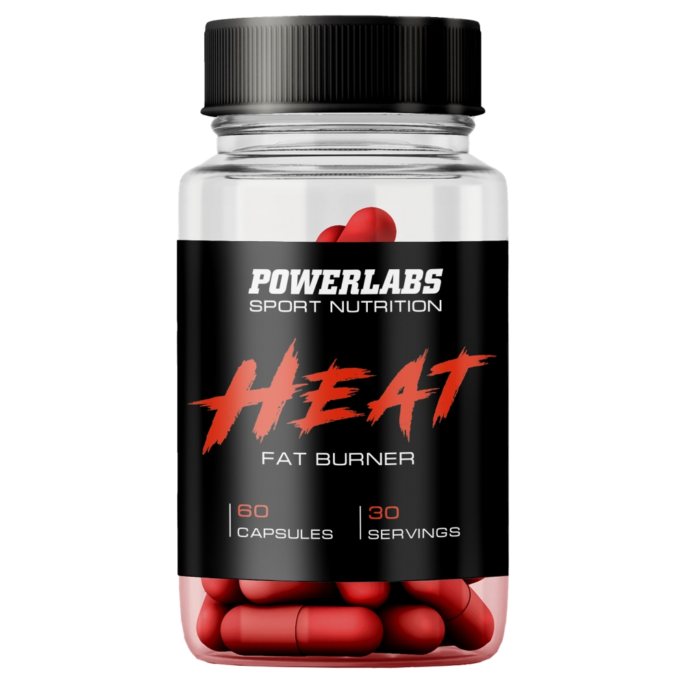 Сжигатель жира PowerLabs HEAT Жиросжигатель для похудения 60 капсул